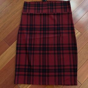 Agnes & Dora Skirts - Pencil Skirt - Red Plaid Agnes & Dora Skirts - Pencil Skirt - Red Plaid
